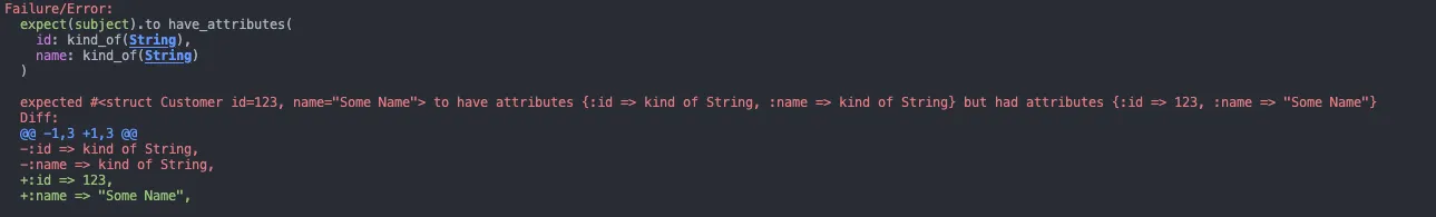 Failing spec with have_attributes &amp; kind_of